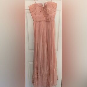 Strapless Bridesmaid Dress- Blush Pink